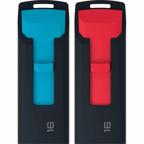 Emtec Flash Drive 16 GB C450 Slide, 2PK ECMMD16GC452P2 - main